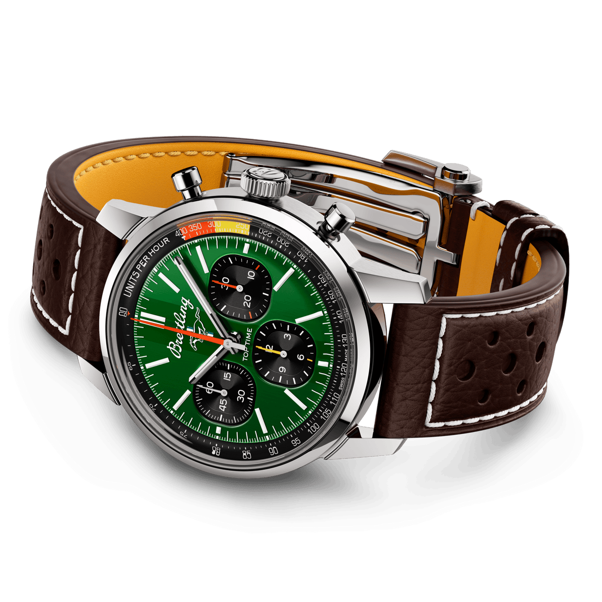 BRT Top Time B01 Ford Mustang 41mm Watch with Green Dial