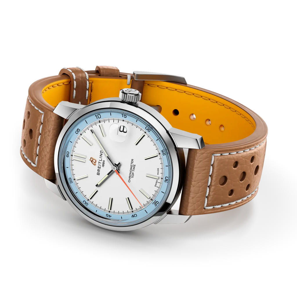 BRT Top Time B31 38mm Watch with Brown Leather Strap