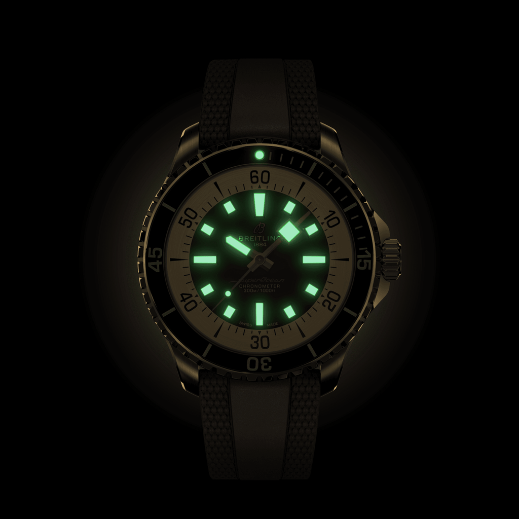 BRT Superocean Bronze On Rubber Watch, 44mm