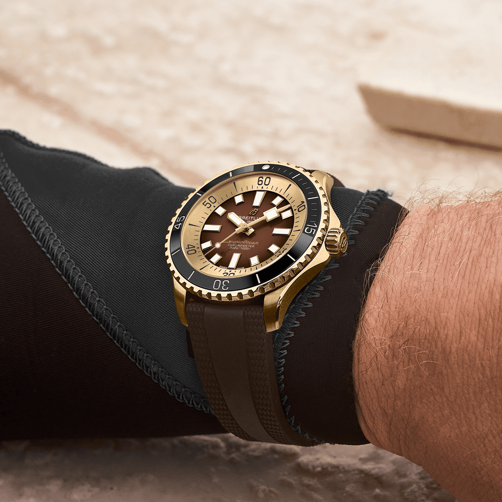 BRT Superocean Bronze On Rubber Watch, 44mm