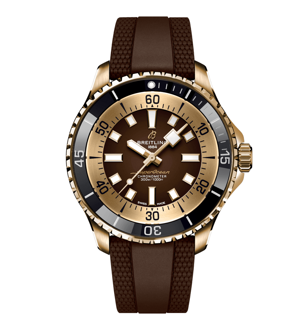 BRT Superocean Bronze On Rubber Watch, 44mm