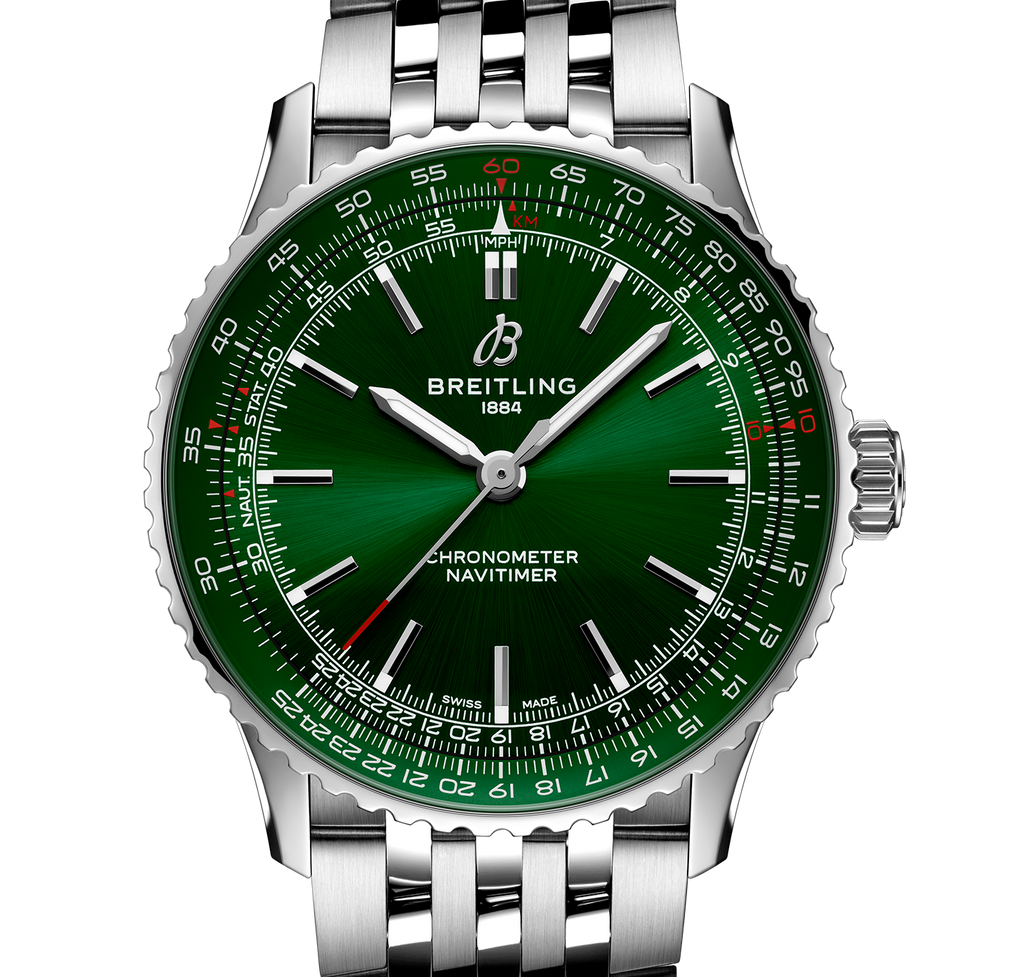 BRT Navitimer Automatic 41 Watch with Green Dial