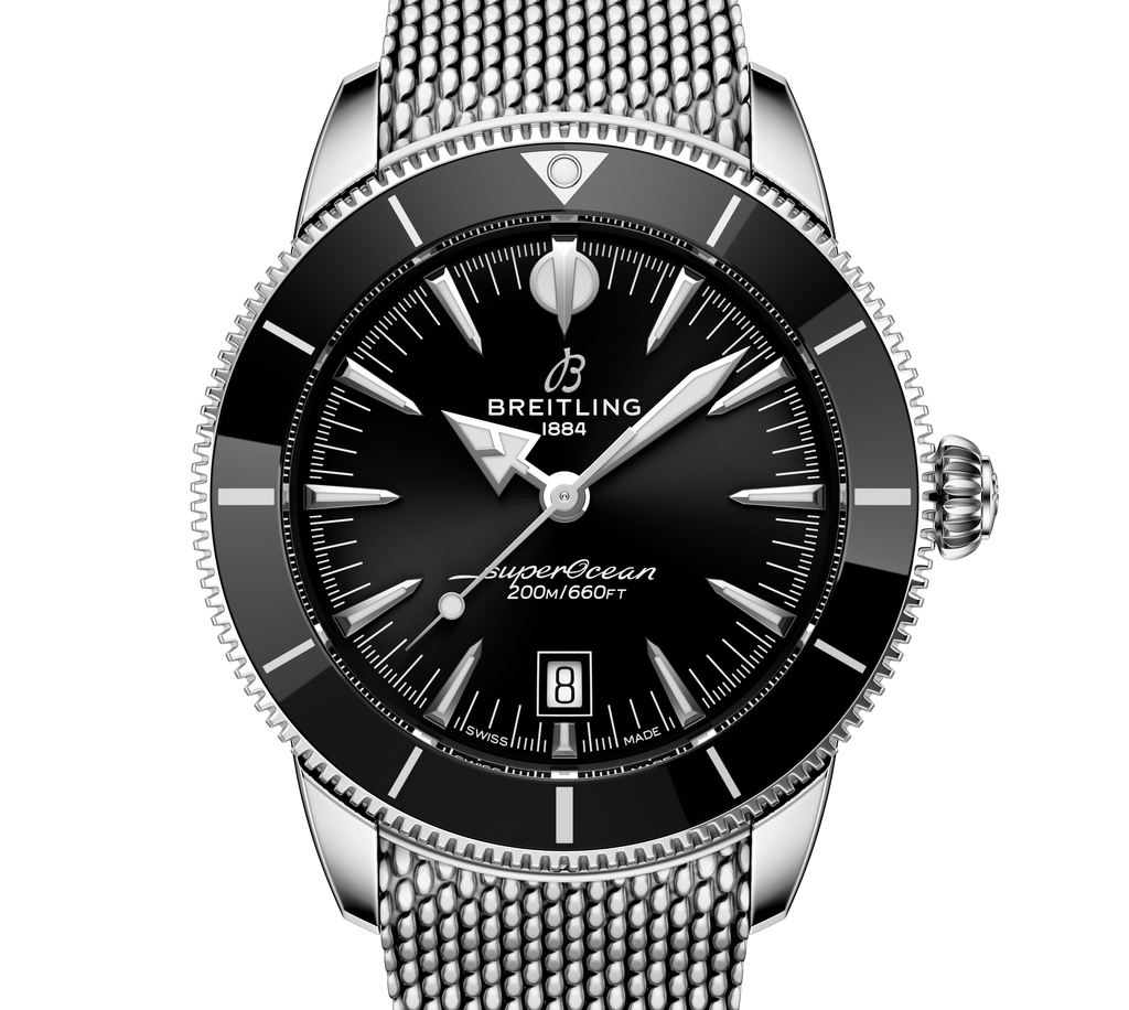 BRT Superocean Heritage B31 Automatic 44 Watch with Black Dial