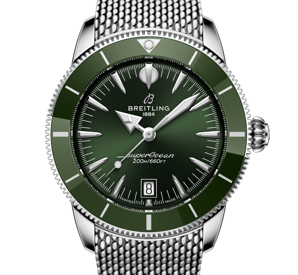 BRT Superocean Heritage B31 Automatic 42 Watch with Green Dial