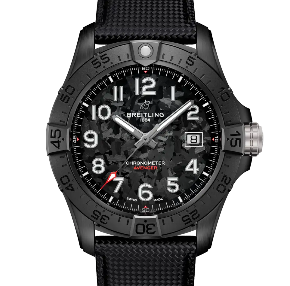 BRT Avenger Automatic 42 Night Mission Watch with Carbon Dial