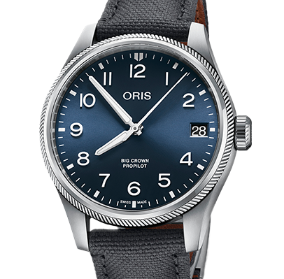 ORS Big Crown ProPilot Big Date Watch with Blue Dial, 41mm