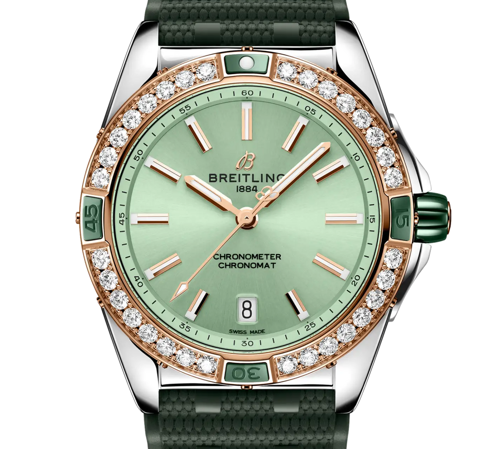 BRT Super Chronomat Automatic 38 Watch with Diamonds