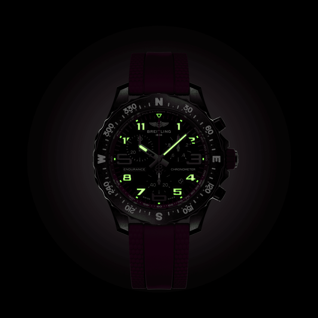 BRT Endurance Pro 38 Watch with Purple Strap