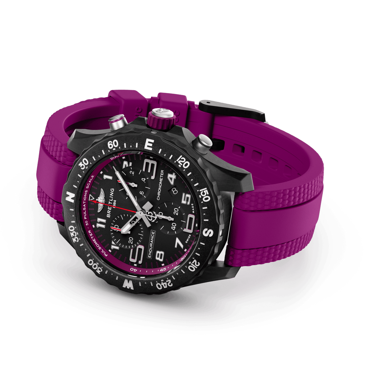 BRT Endurance Pro 38 Watch with Purple Strap